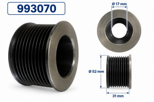 Biesey ASK93070 New Holland YM12 Triger Alternatör Sabit Kasnağı 993070