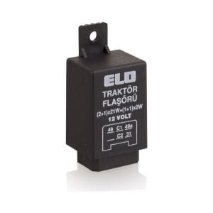 Elo 203106001 Elektronik Flaşör 12V Traktör İkazlı 5-6 Terminal