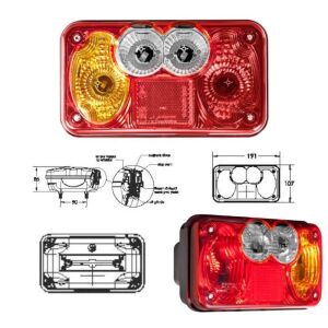 Üniversal 6 Fonksiyonlu İş Makinesi Stop Sinyal Lambası - 2009