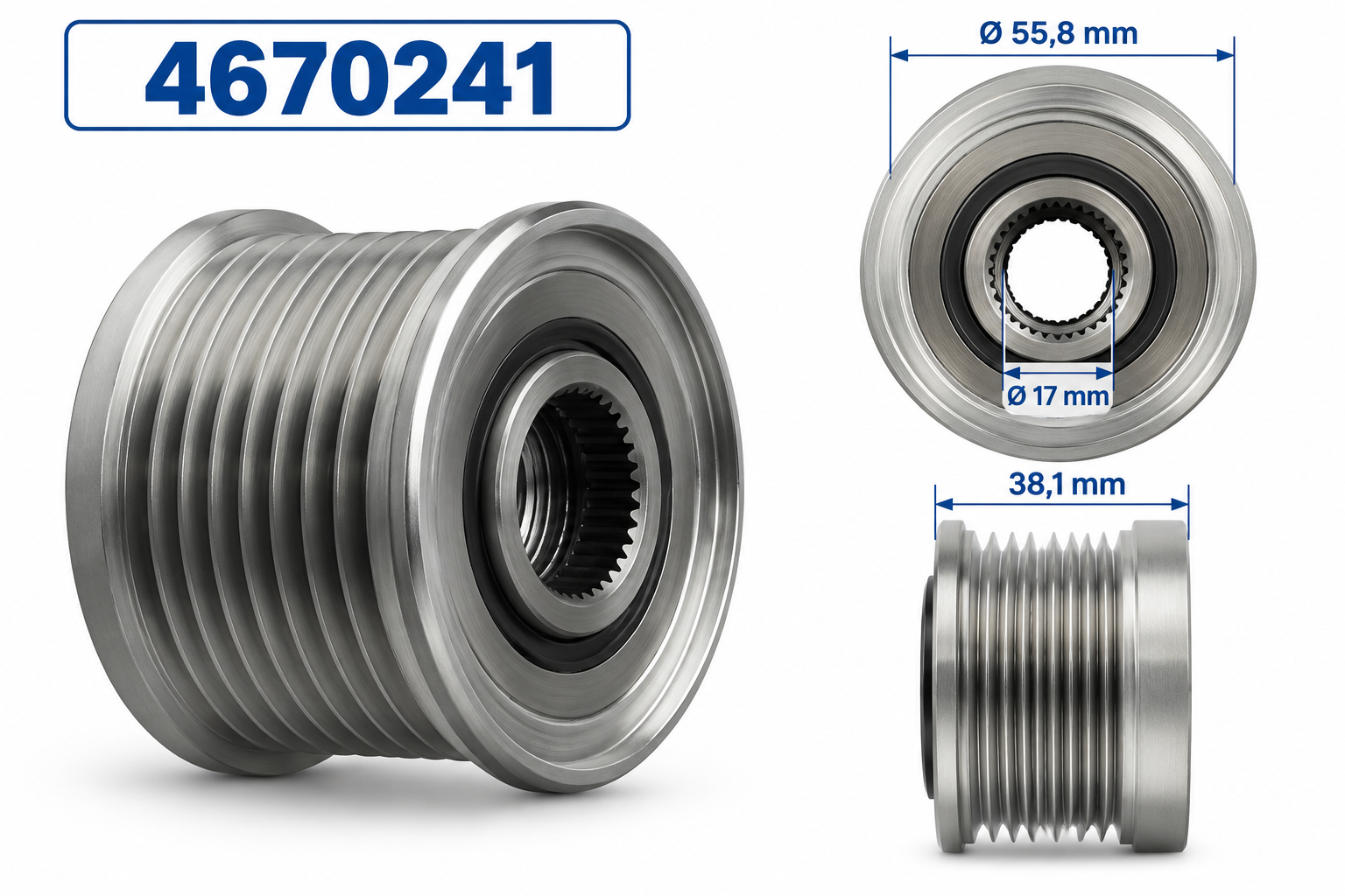 Biesey 4670141 Alternatör Kasnağı Jeep Grand Cherokee II (WJ, WG) 4670141