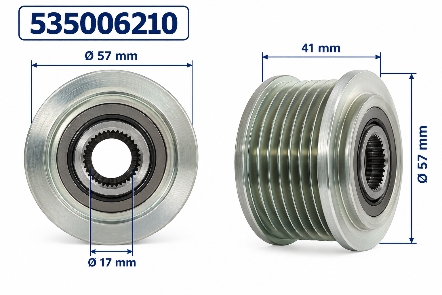 Biesey 4670062 Alternatör Kasnağı Citroën Fiat Lancia Peugeot Clutch Pulley 4670062