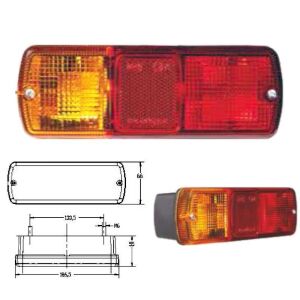 Jcb İş Makinesi Arka Stop Lambası E.M. - 206278