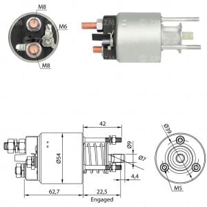 ZM 3395 Marş Otomatiği 12V 63602404 Fiat Ducato Iveco Daily Peugeot Boxer