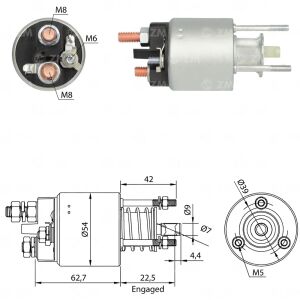ZM 3395 Marş Otomatiği 12V 63602404 Fiat Ducato Iveco Daily Peugeot Boxer
