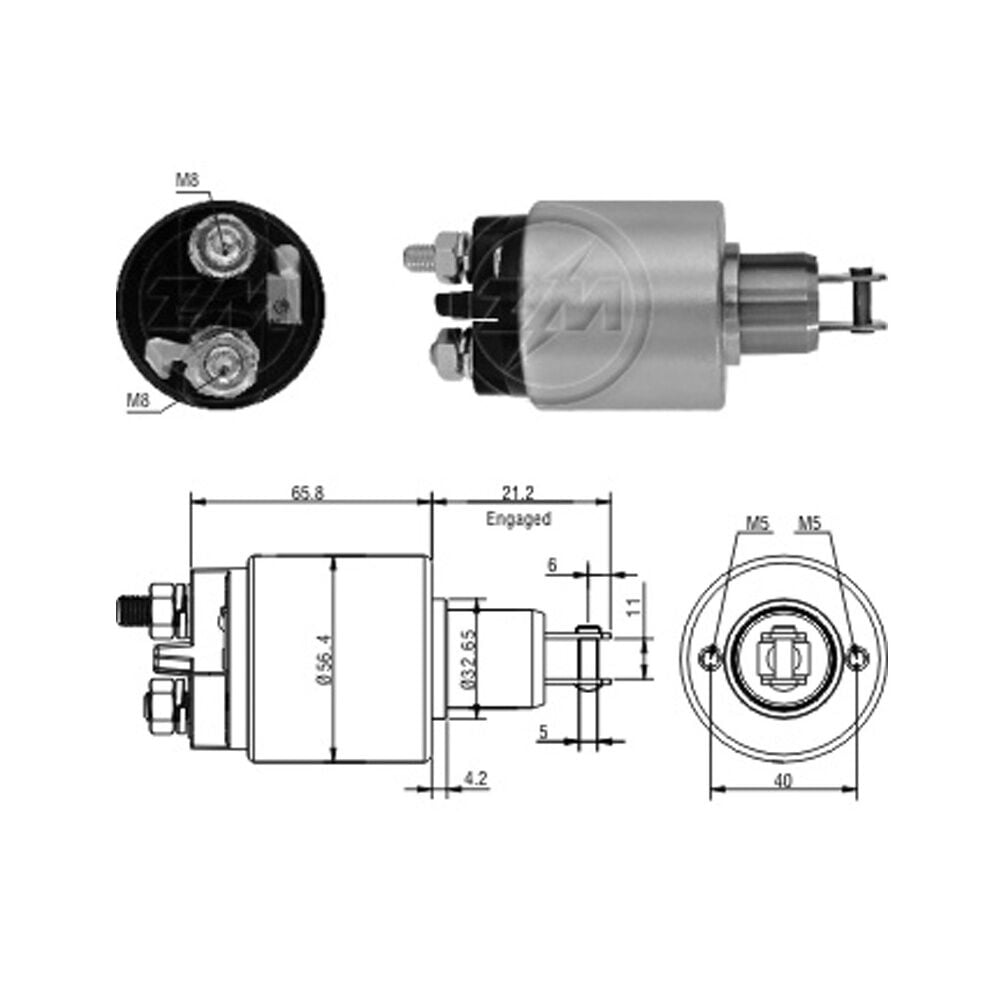 ZM 3579 Marş Otomatiği 12V 16905423 Iskra Citroen Fiat Opel Peugeot Renault Volvo