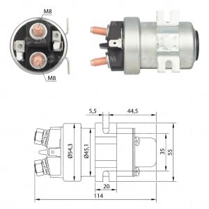 ZM 404 Marş Otomatiği 24V 150 Amper Universal Ara Otomatik