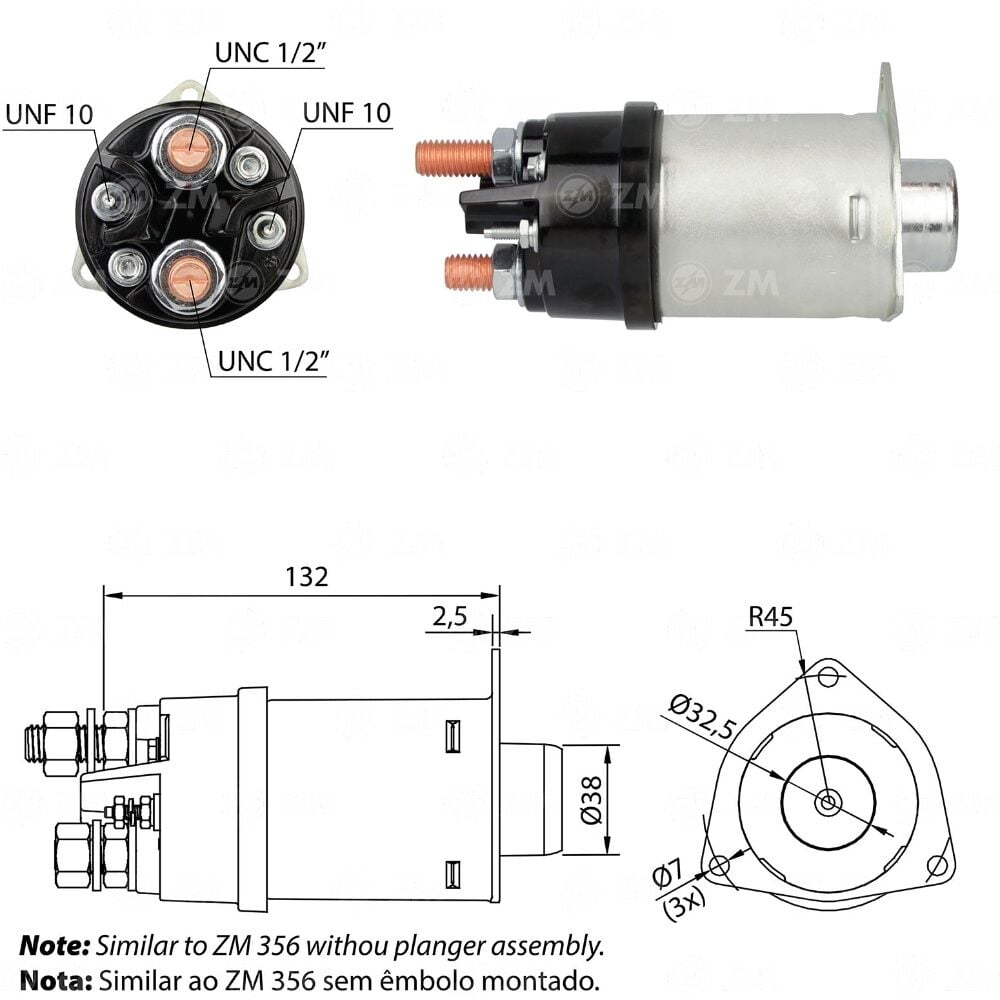 ZM 456 Marş Otomatiği 12V 42MT 1115593