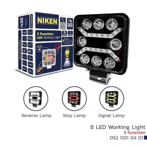 Çalışma Lambası Kamyon İş Makinesi Atv Pro 8 Led 3 Fonksiyon Kare