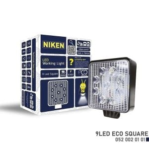 Çalışma Lambası Kamyon İş Makinesi Atv Eco 9 Ledli Kare