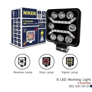 Çalışma Lambası Kamyon İş Makinesi Atv Pro 8 Led 3 Fonksiyon Kare