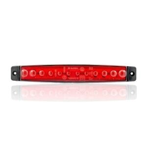 Sanel 12V Üniversal Parmak 12 Led Basamak Kırmızı SBC12R12