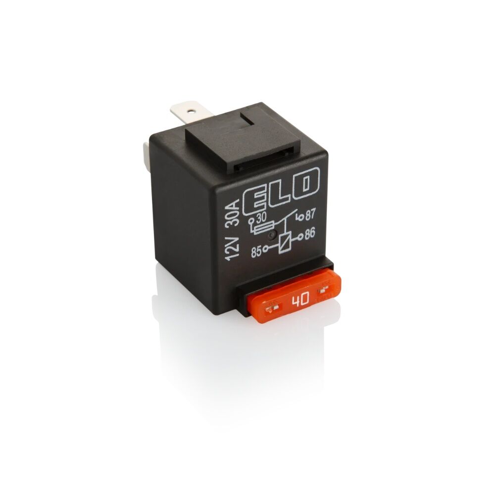 Elo 712130103 Sigortalı Mini Röle 12V 30A 4 Ter.Su Geçirmez B.Lİ