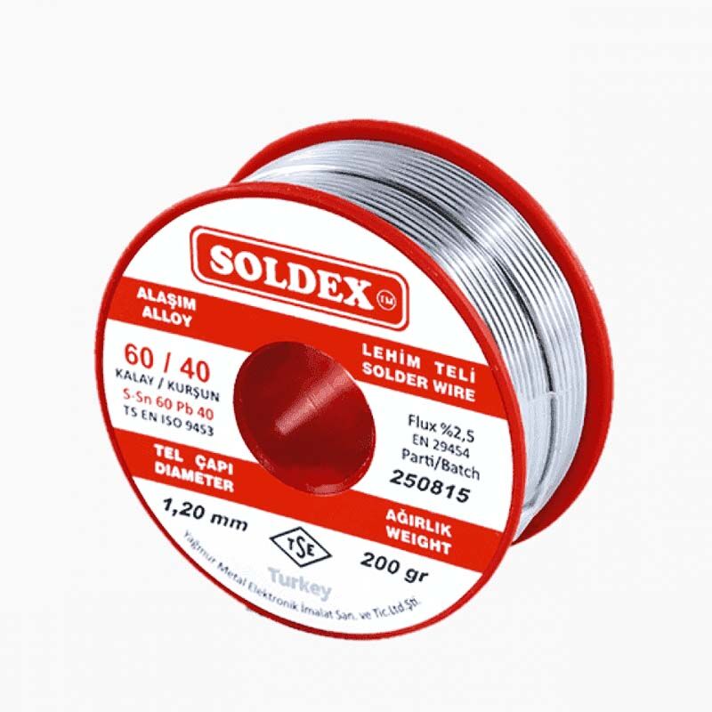 Lehim Teli Kurşunlu SN 60 PB 40 1,20mm 200Gr 60/40