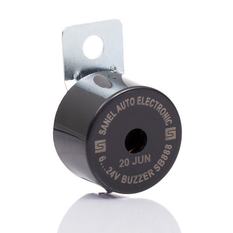 Sanel İç Mekan Buzzer 6-24 Volt Uyumlu Fasıllı Ses İkazı SB888