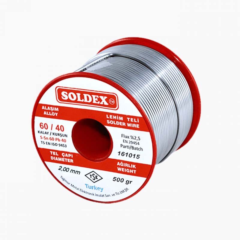 Lehim Teli Kurşunlu SN 60 PB 40 2,00mm 500Gr 60/40