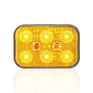 Sanel 12V Universal Kare 6 Led Dış Makan Uyumlu Sarı SBD12Y6