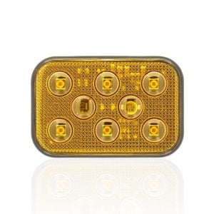 Sanel 12V Universal Kare 6 Led Dış Makan Uyumlu Sarı SBD12Y6