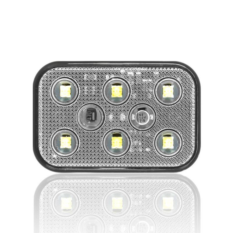 Sanel 24V Universal Kare 6 Led Dış Makan Uyumlu Beyaz SBD24W6