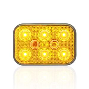 Sanel Aydınlatma 24V 6 Ledli Sarı Dış Mekan Uyumlu Kare SBD24Y6