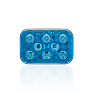 Sanel Animasyonlu 12 - 24V Universal Kare 6 Led Dış Mekan Uyumlu Mavi SBDF6B