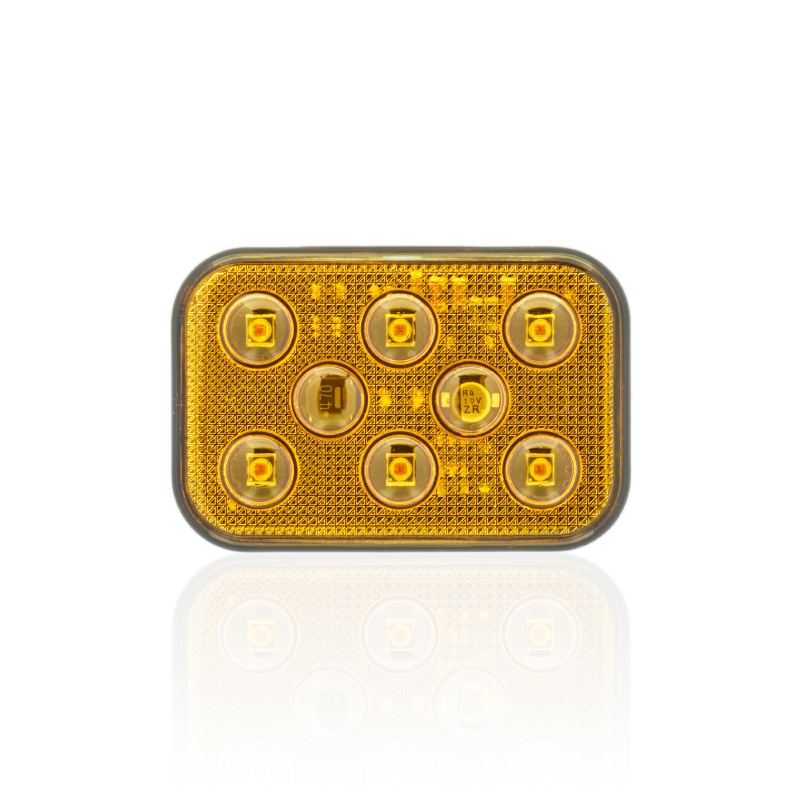 Sanel Animasyonlu 12-24V Universal Kare 6'Led Dış Mekan Uyumlu Sarı SBDF6Y