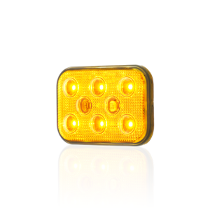 Sanel Animasyonlu 12-24V Universal Kare 6'Led Dış Mekan Uyumlu Sarı SBDF6Y
