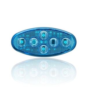 Sanel 24V Universal Elips 6 Led Dış Mekan Uyumlu Mavi SBE24B6