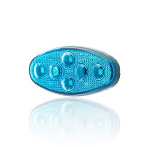 Sanel Animasyonlu 12-24V Universal Elips 4 Led Dış Makan Uyumlu Mavi SBEF4B