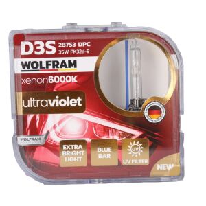 Wolfram 28753DPC D3S Xenon Ampul 6000K Ultraviolet Mavi Cam 12V 35W