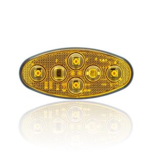 Sanell Animasyonlu 12-24V Universal Elip 4 Led Dış Makan Uyumlu Sarı SBEF4Y