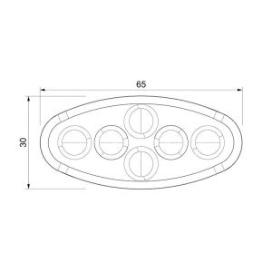 Sanell Animasyonlu 12-24V Universal Elip 4 Led Dış Makan Uyumlu Sarı SBEF4Y