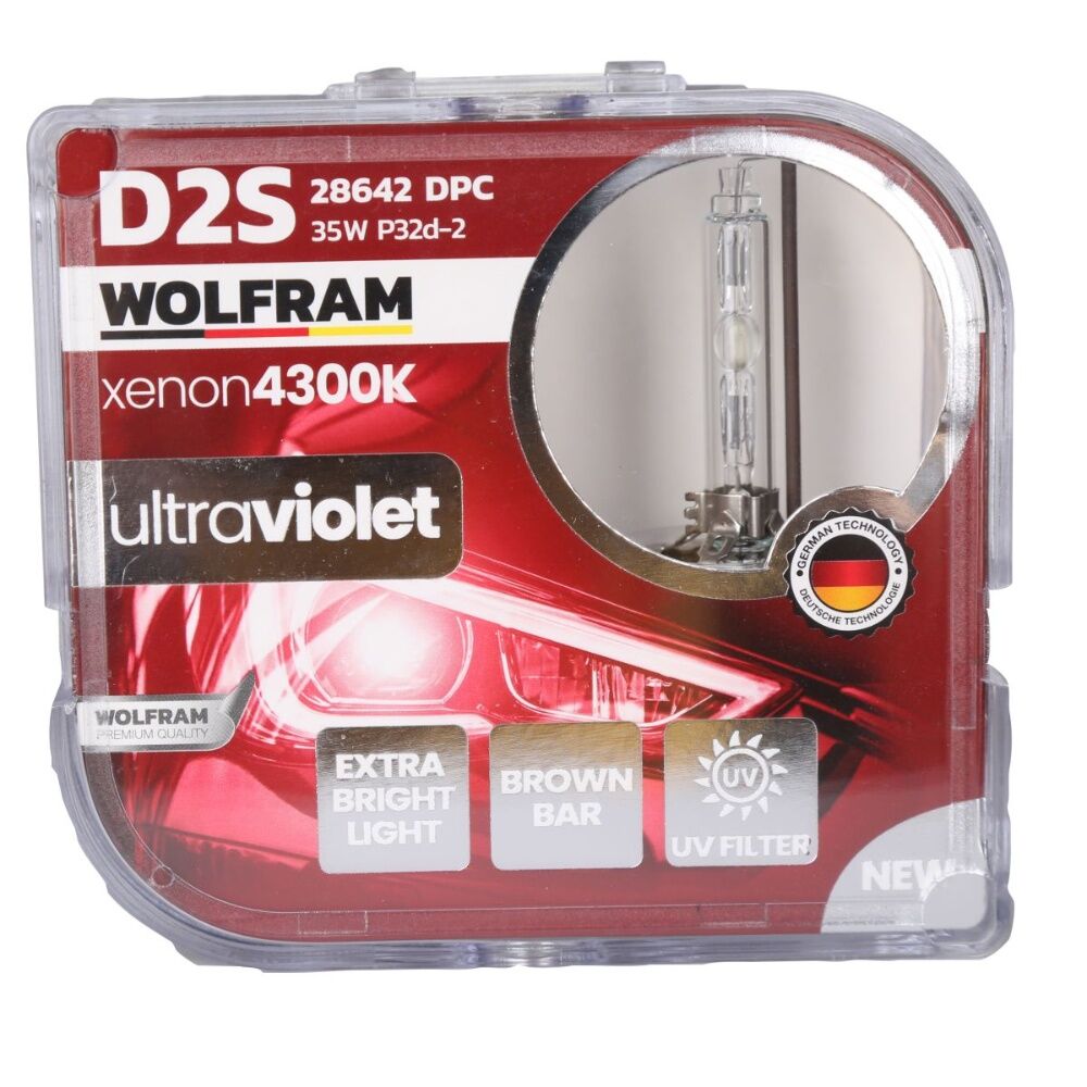 Wolfram 28642DPC D2S Xenon Ampul 4300K Ultraviolet Mavi Cam 12V 35W