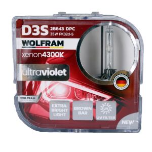 Wolfram 28643DPC D3S Xenon Ampul 4300K Ultraviolet Mavi Cam 12V 35W