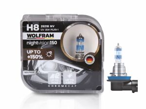 Wolfram 29218NV H18 Night Vision +%150 Fazla Işık +%20 Beyaz Işık 12V 65W