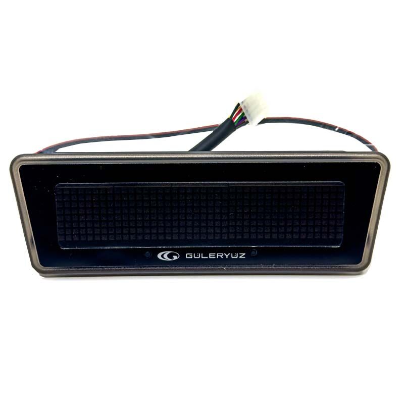 Sanel Otobüs İçin Saat Göstergesi Sıcaklık Göstergeli Çift Duracak Lambası Siyah Beyaz Gösterge İkazlı