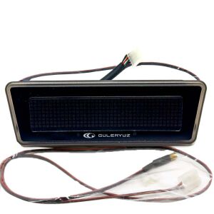 Sanel Otobüs İçin Saat Göstergesi Sıcaklık Göstergeli Çift Duracak Lambası Siyah Beyaz Gösterge İkazlı