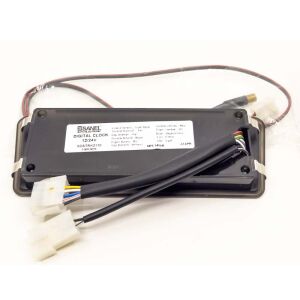 Sanel Otobüs İçin Saat Göstergesi Sıcaklık Göstergeli Çift Duracak Lambası Siyah Beyaz Gösterge İkazlı