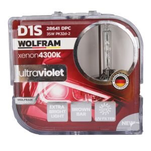 Wolfram 28641DPC D1S Xenon Ampul 4300K Ultraviolet Mavi Cam 12V 35W