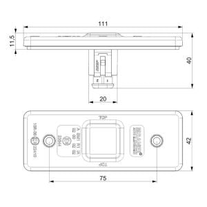 Sanel Ön Arka Yan 4 Led Lamba Beyaz 10V 30V SML01W