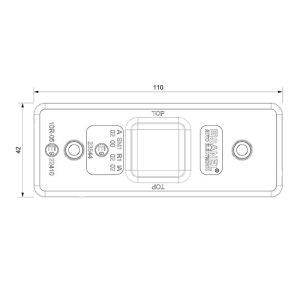 Sanel Side Marker 4 Led Beyaz 10-30V On SML02W