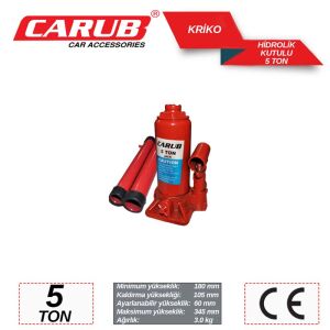 E Belgeli 5 Ton Araç Hidrolik Kriko