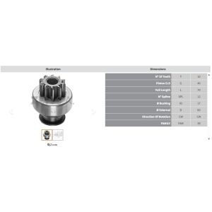 Zen 0096 Marş Dişlisi 10 Diş Ford - BMC İnce Freze Zen 0096