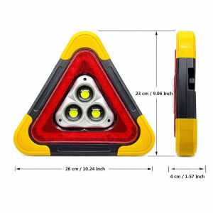 Üçgen İkaz Reflektörü Güneş Enrjili 5 Foksiyonlu