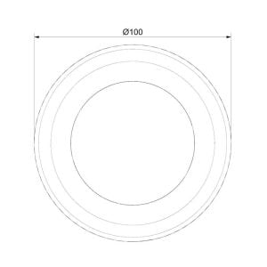 Sanel Lamba Spot Yüzey Montaj 12 Volt 24 Ledli Mavi STCS12B24