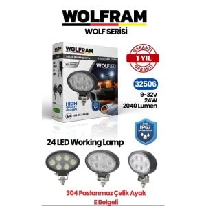 Wolfram 32506 Çalışma Lamba Elips Midi 2040 Lümen 24W