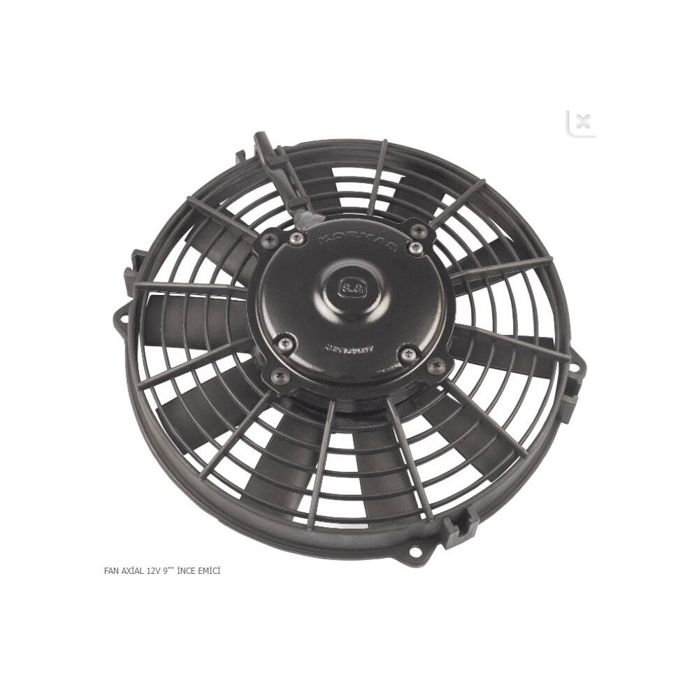 Kormas 5702109120001 12V 9 İnç İnce Emici Aksiyel Fan