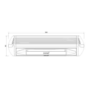 Sanel Power Led İç -Dış Aydınlatma 10V-30V 36*0.5W Siyah SZLB36W