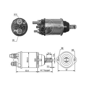 ZM 616 Marş Otomatiği 12V Case / Massey Ferguson / Fiat / Iveco / New Holland