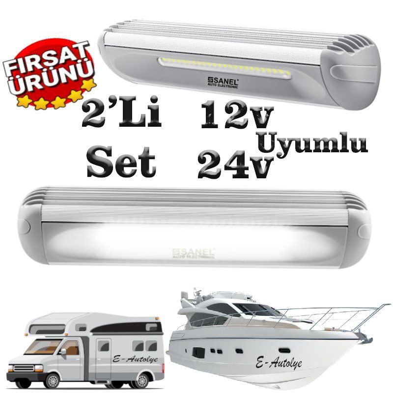 Sanel Power Led 2'Li Set İç -Dış Aydınlatma 10V-30V 36*0.5W SZLG36W-SET-6