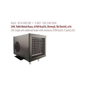 Kormas 5801100240004 24V Koltuk Altı Tekli Vanasız Kalorifer Ünitesi